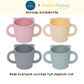 Organic Factory Korea Bear Platinum Silicone Two Handled Cup