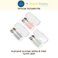 Organic Factory Korea Platinum Silicone Spoon&Fork (with case)