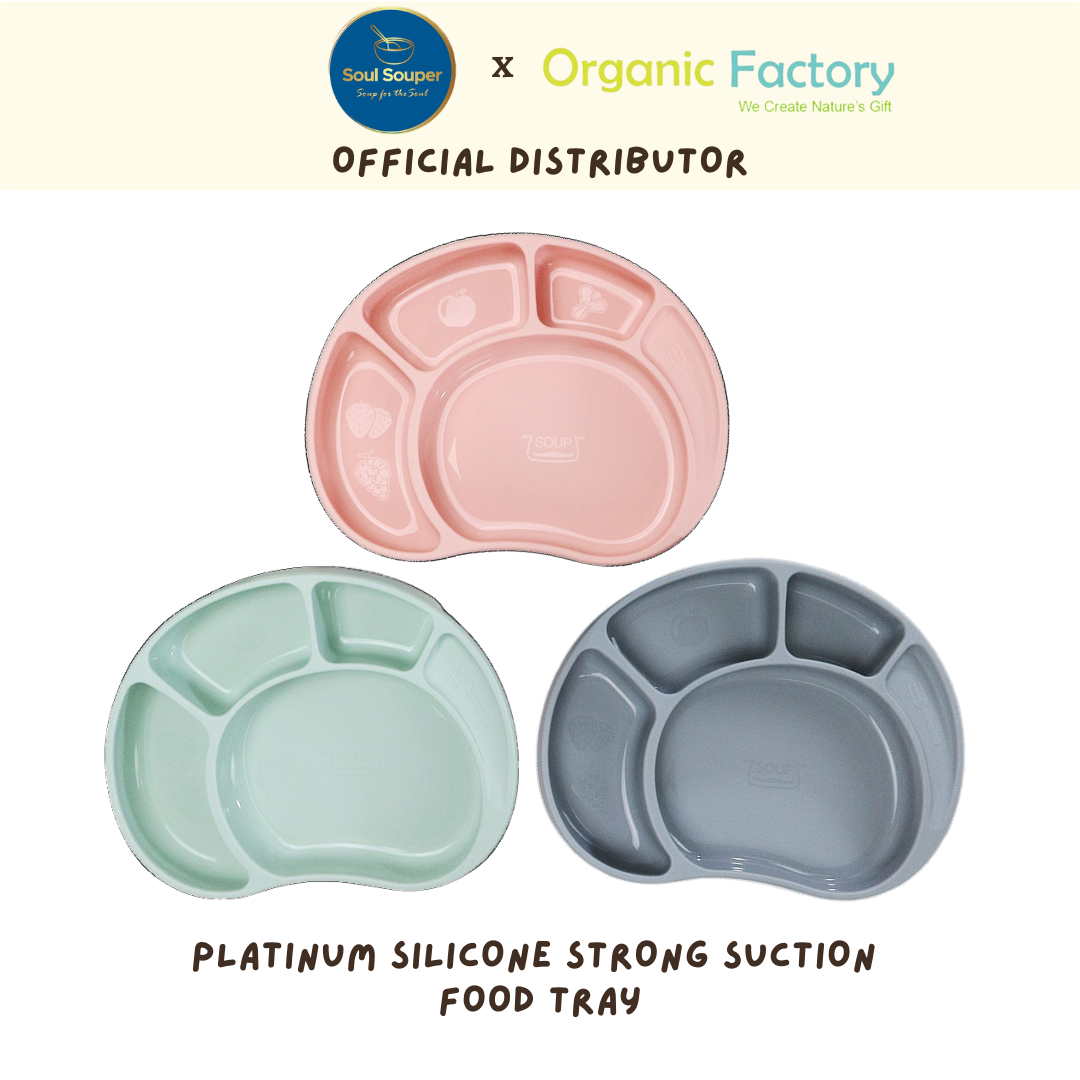 Organic Factory Korea Platinum Silicone Suction Food Tray