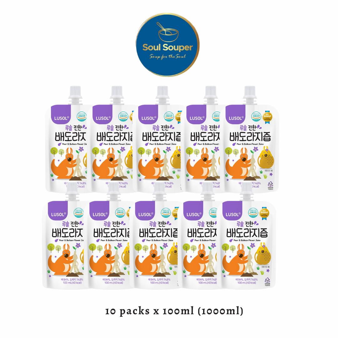 Lusol (100ml x 3 Packs) Pear Balloon Flower Juice Rich (6months+)