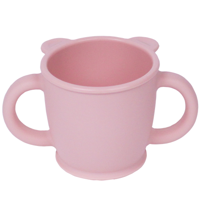 Organic Factory Korea Bear Platinum Silicone Two Handled Cup