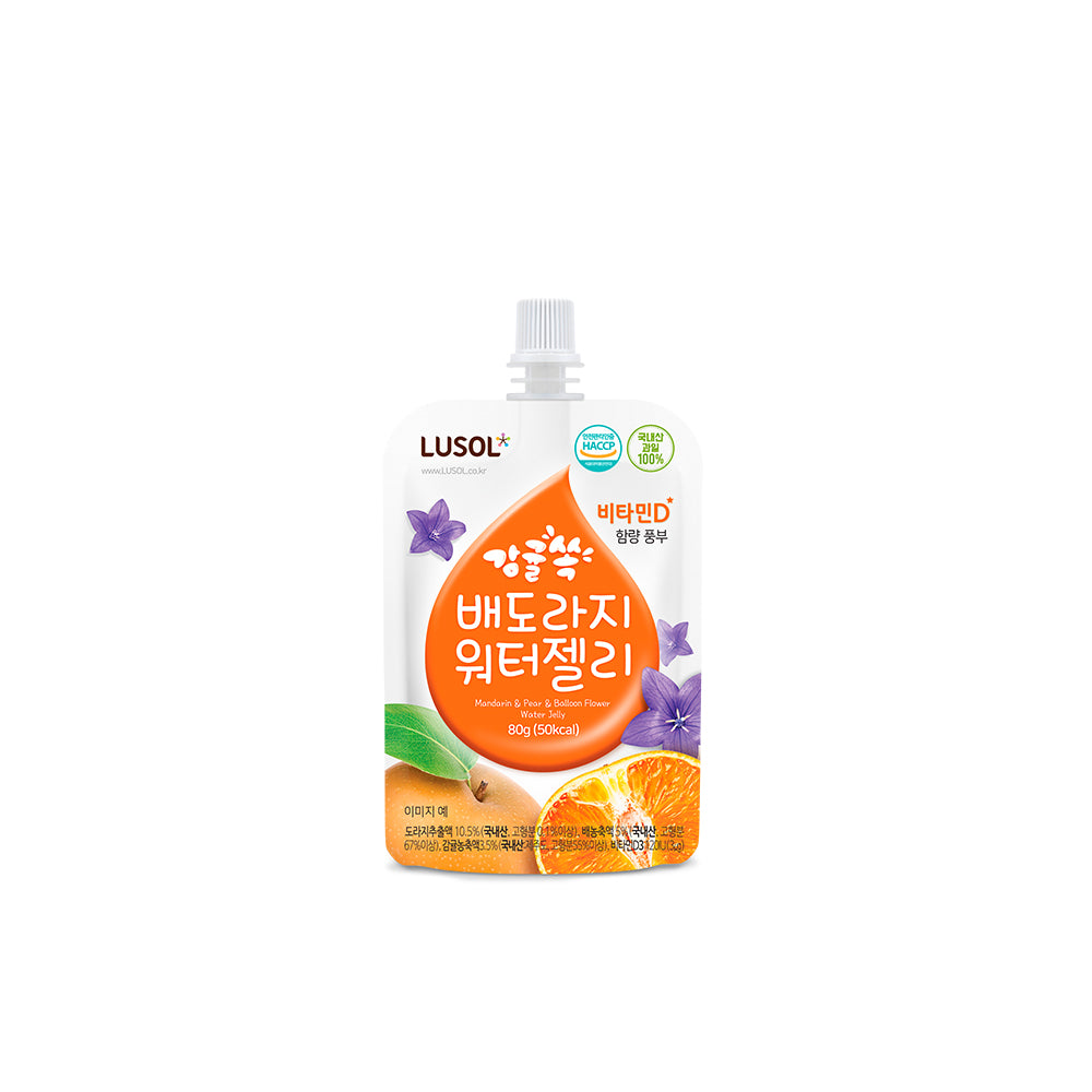 Lusol (100ml x 3 packs) Mandarin & Pear & Balloon Flower Water Jelly