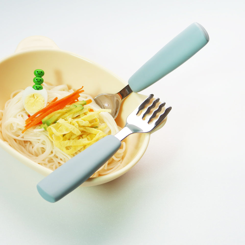 Organic Factory Korea Platinum Silicone Spoon&Fork (with case)