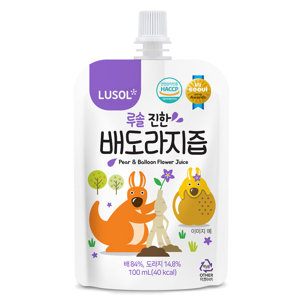 Lusol (100ml x 3 Packs) Pear Balloon Flower Juice Rich (6months+)