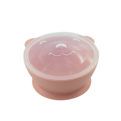 Organic Factory Korea Bear Platinum Silicone Bowl (with cover)